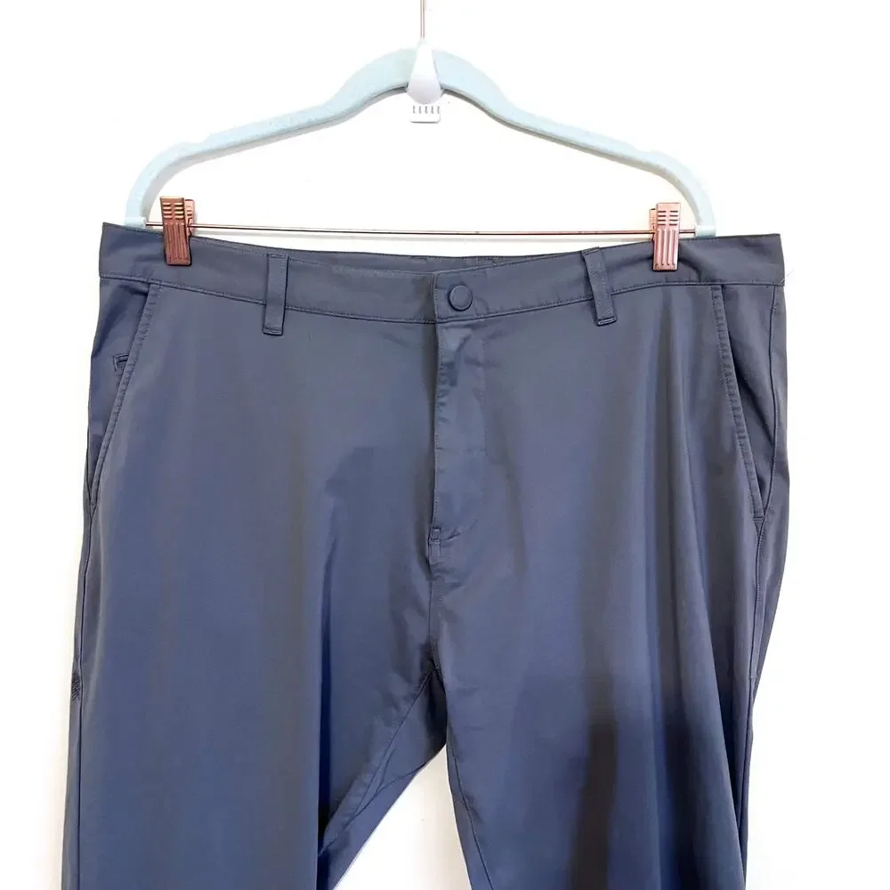 Rhone Commuter Classic Pants Mens 38 Gray Performance Chino Travel Tech‎ Stretch